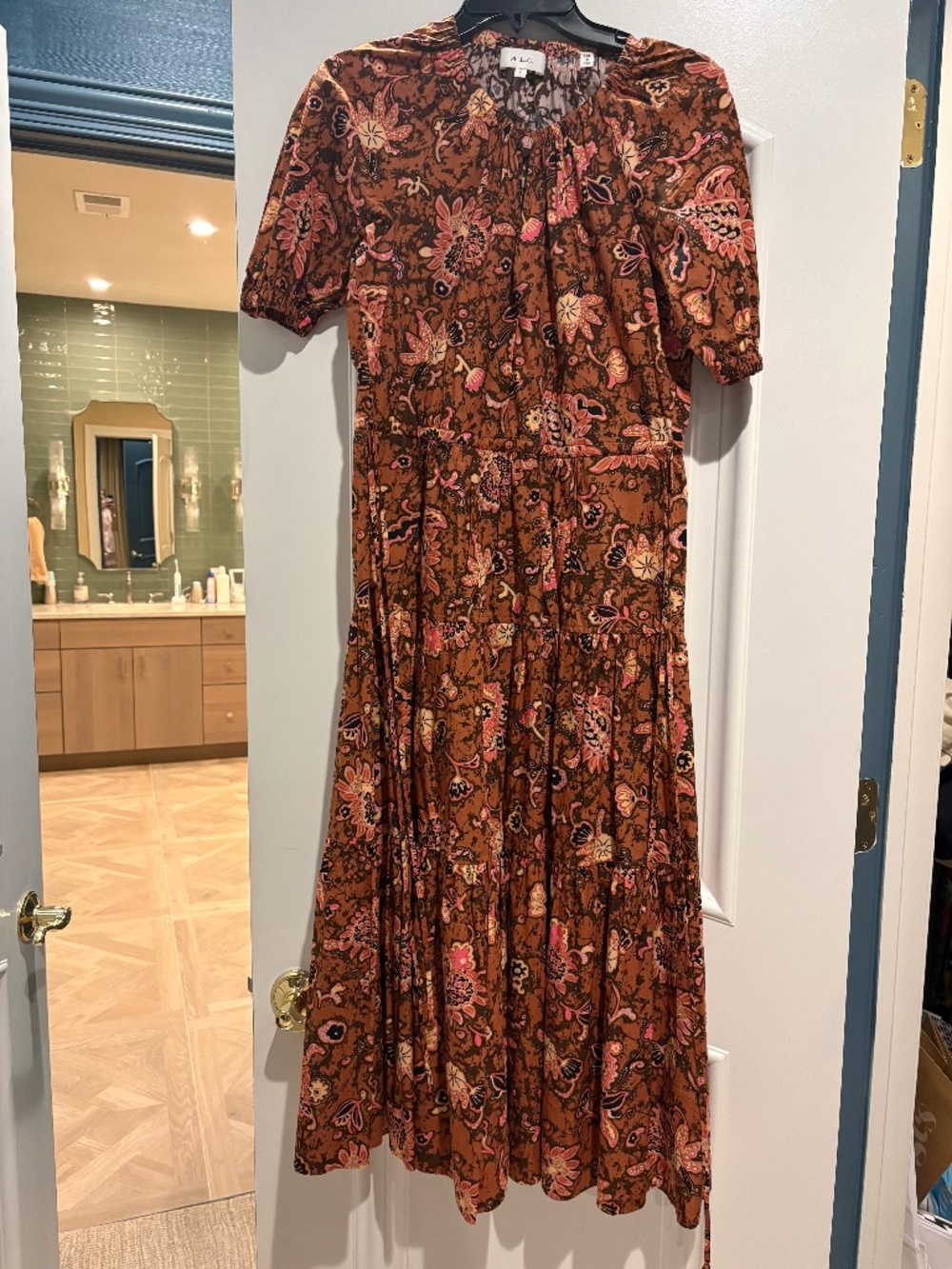 ALC floral tiered dress